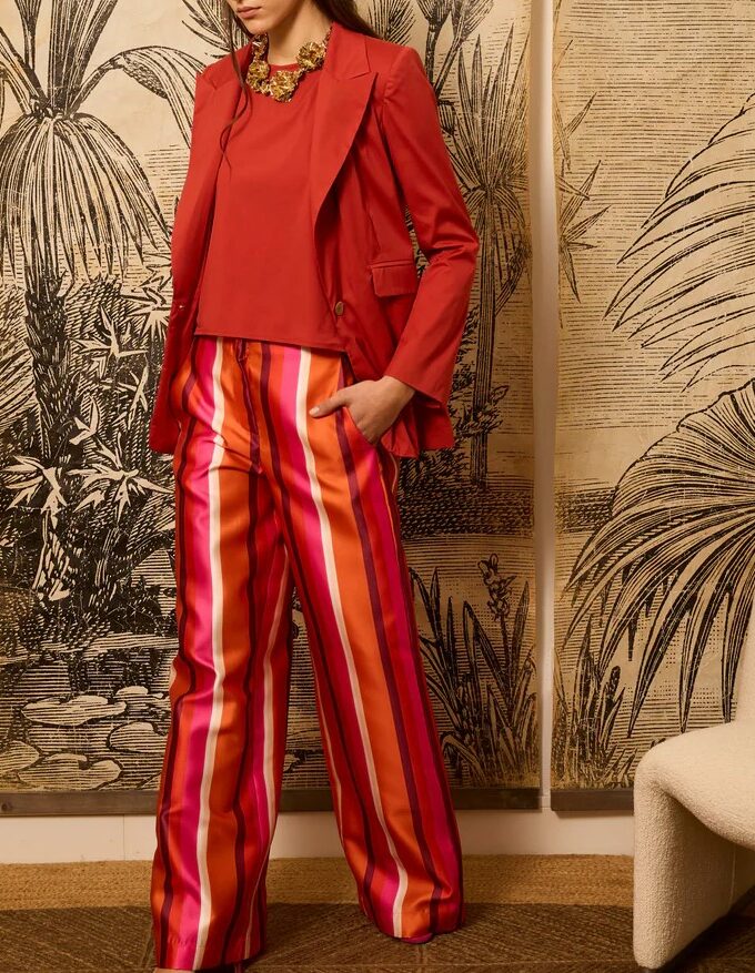 Blazer popelín teja