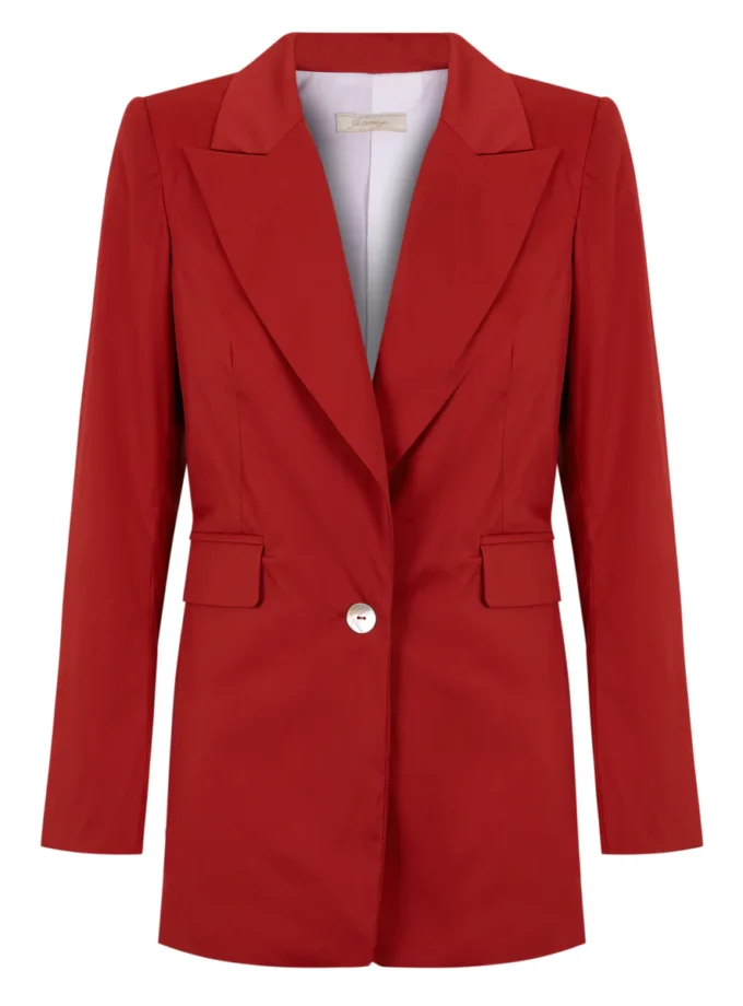 Blazer popelín teja