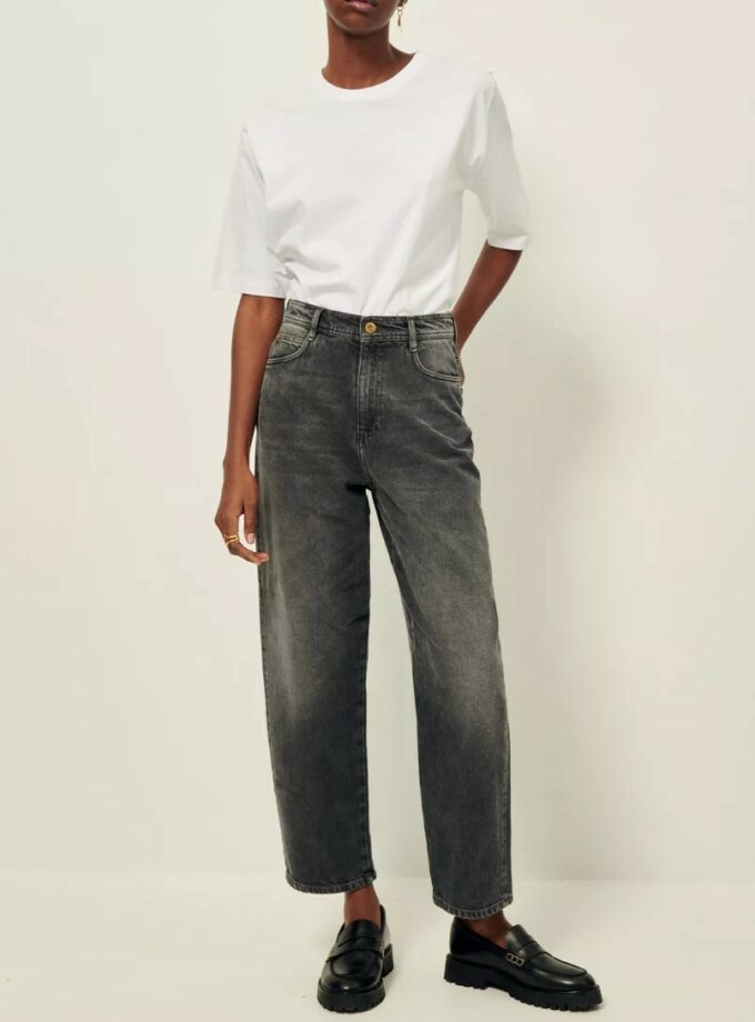 pantalón vaquero gris